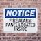 Signmission Fire Alarm Panel Located Inside OSHA Notice Sign, Plastic, 10in W x 7in L, 2PK OS-2PACK-NS-P-710-L-12533 - alternate 3